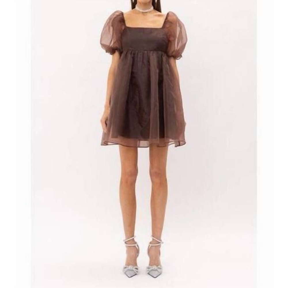 Sofie The Label |  Aurora Organza Puffed Sleeve Mini Dress